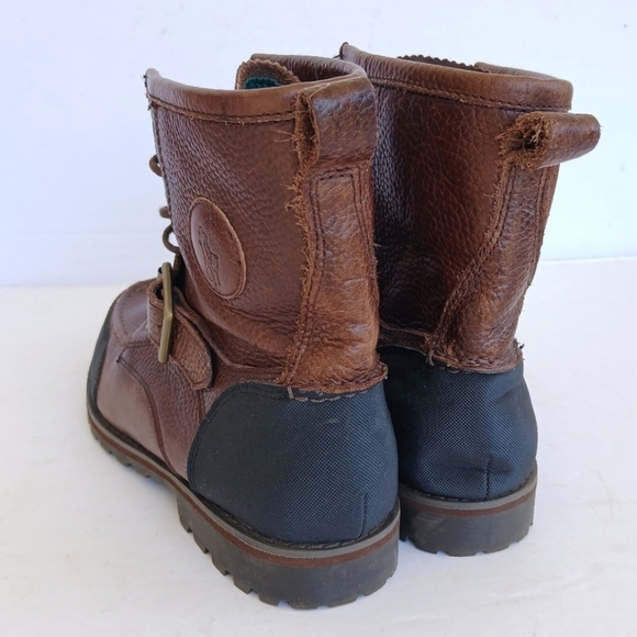 Polo Ralph Lauren Weybrook Boots Leather Mens Size 9D main image 4